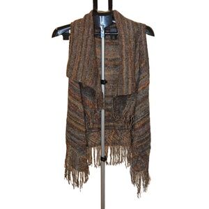 Shyanne Womens Shawl Cardigan with Fringe